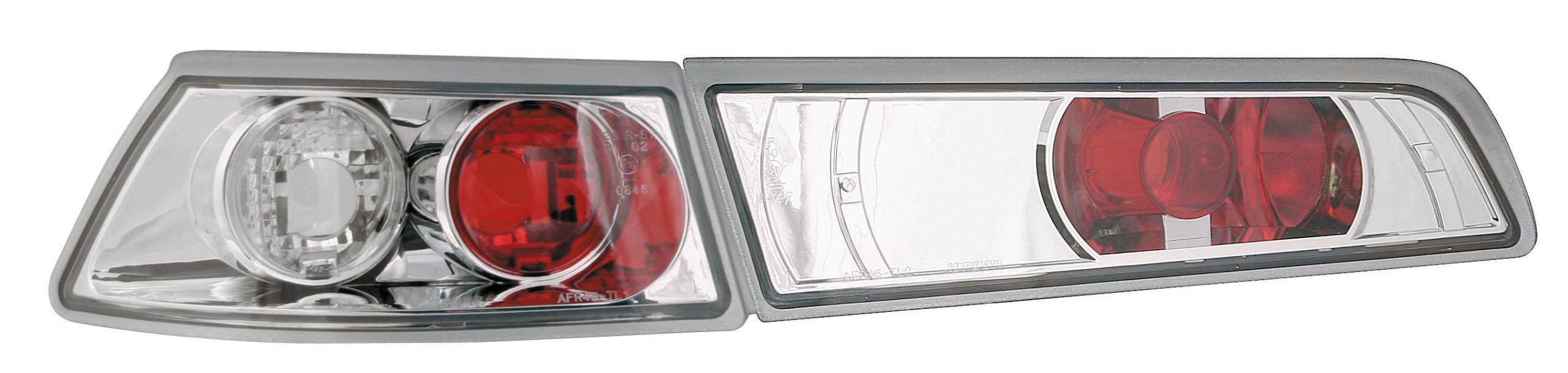 Coppia fanali posteriori - compatibile per Alfa Romeo 145 (7/94-1/01) - Cromo