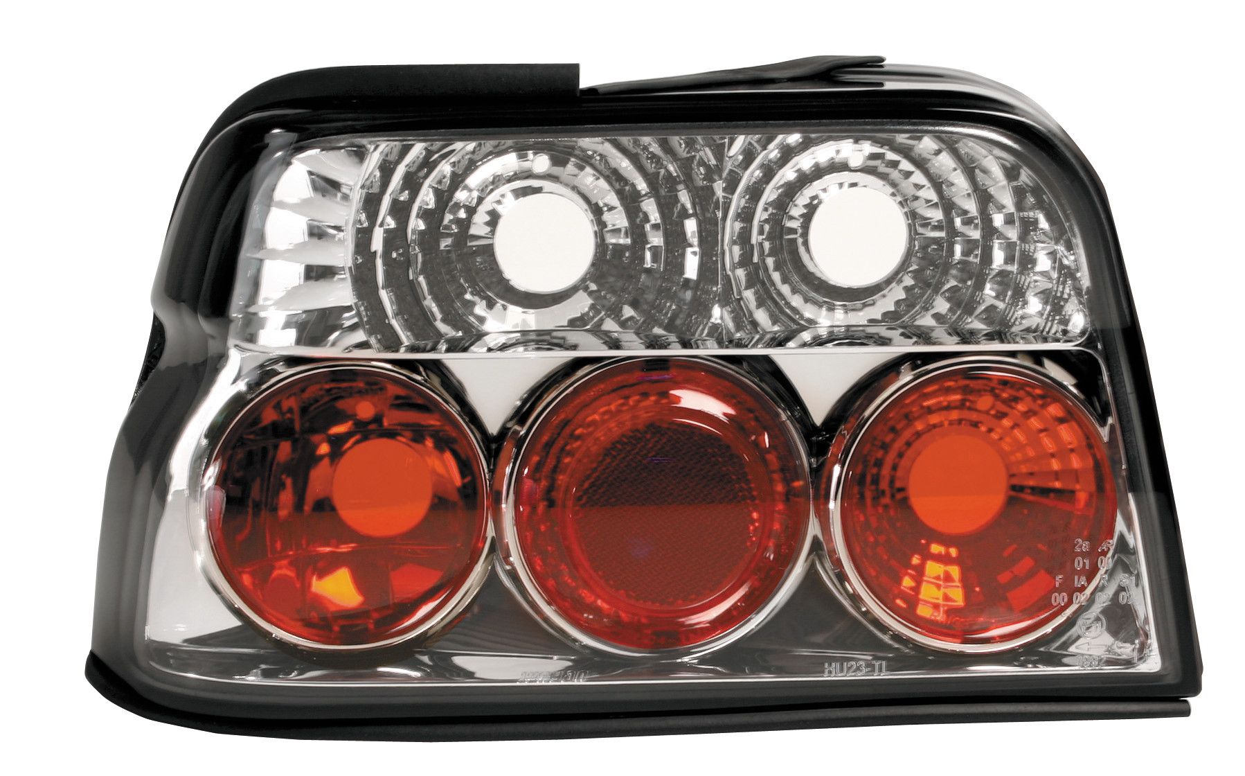 Coppia fanali posteriori - compatibile per Ford Escort Mk5 (9/92-1/95) - Cromo