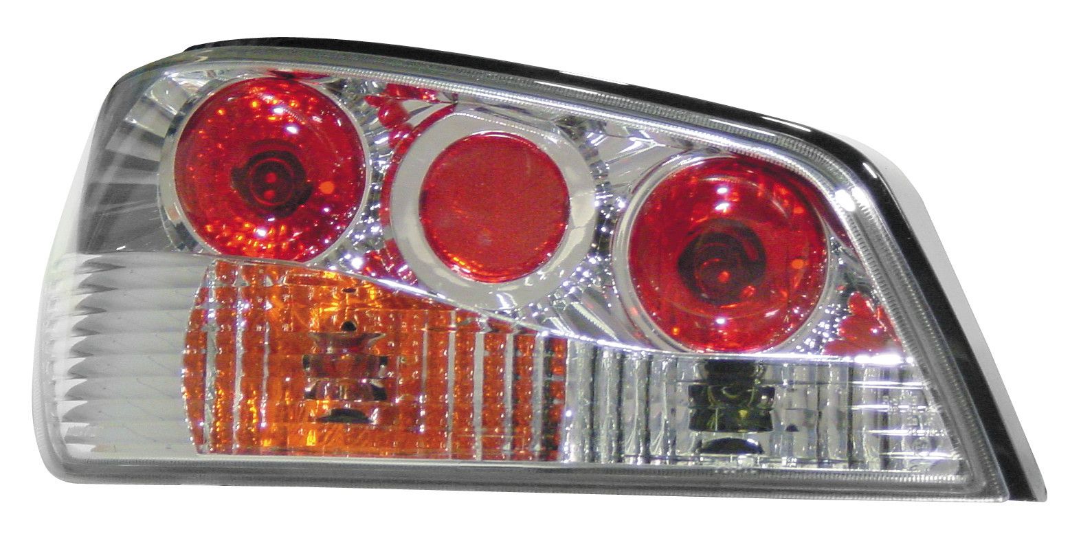 Coppia fanali posteriori - compatibile per Peugeot 306 (3/97-7/01) - Cromo