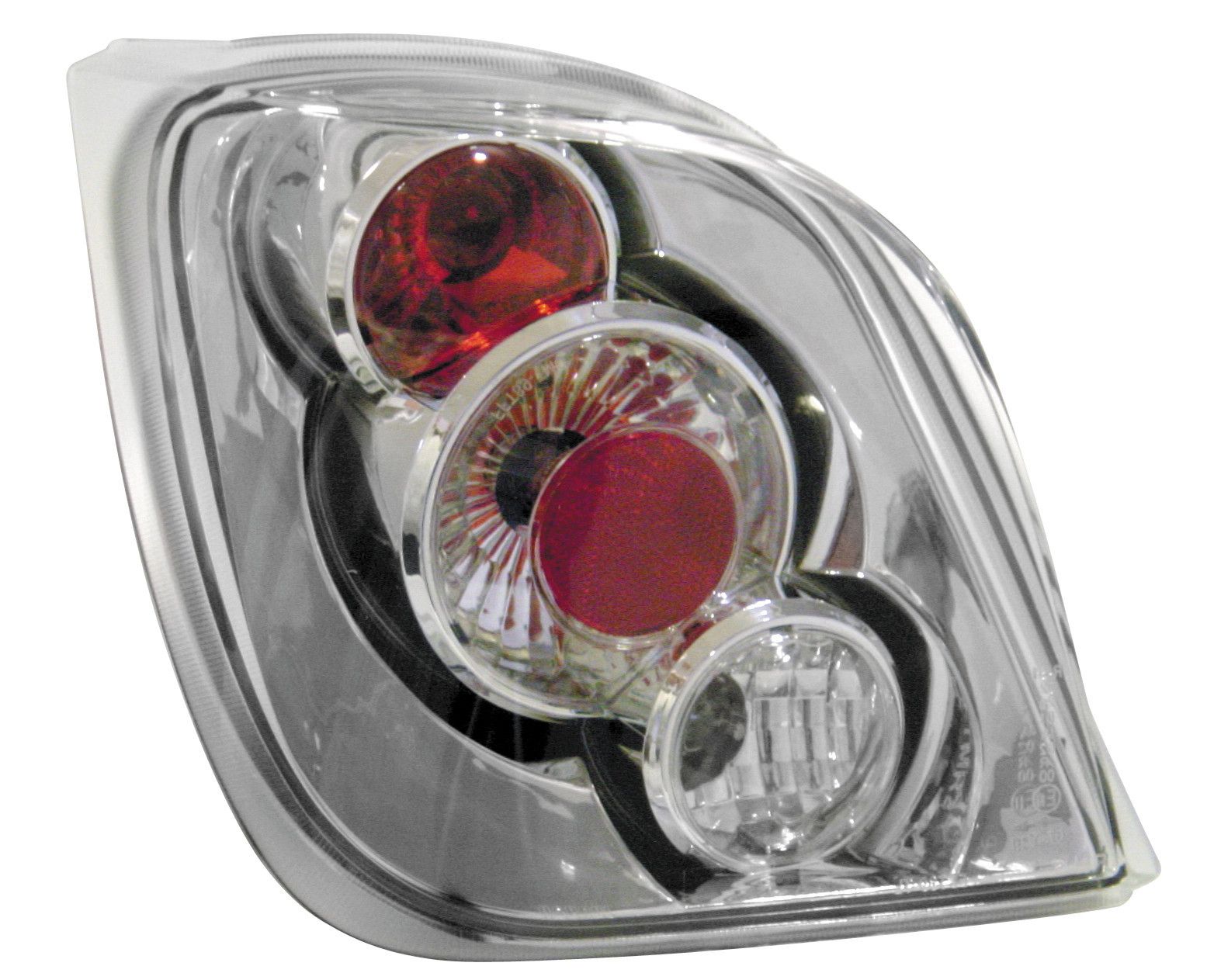Coppia fanali posteriori - compatibile per Ford Fiesta III (1/89-12/95 ) - Cromo
