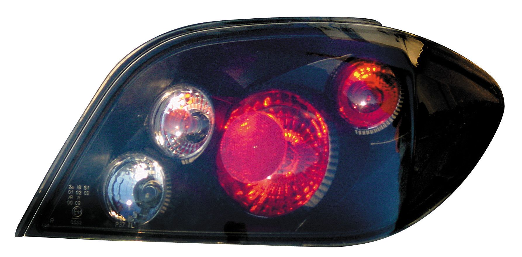 Coppia fanali posteriori - compatibile per Peugeot 307 (8/00-9/05) - Nero