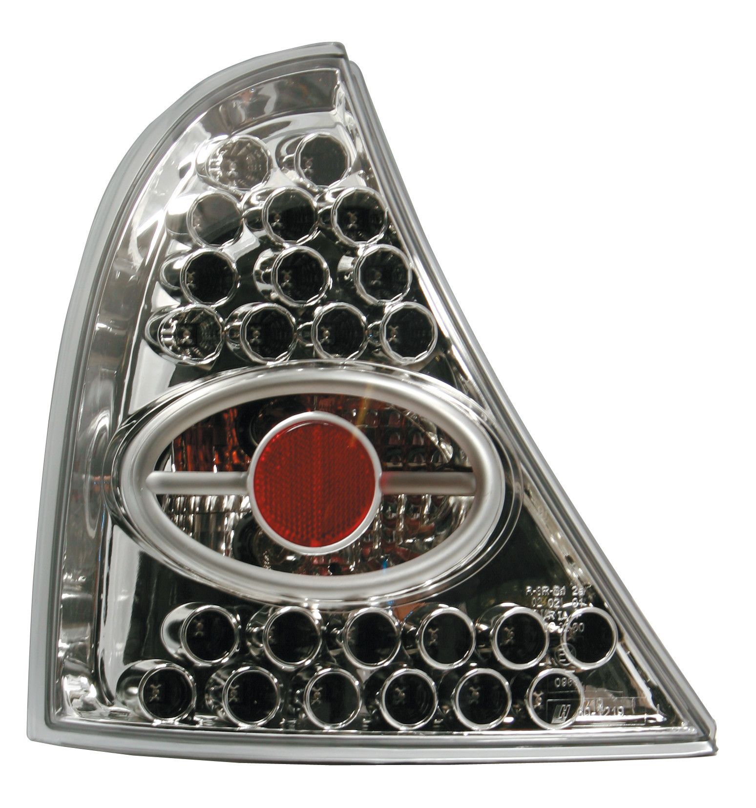 Coppia fanali posteriori LED - compatibile per Renault Clio (4/98>) - Cromo