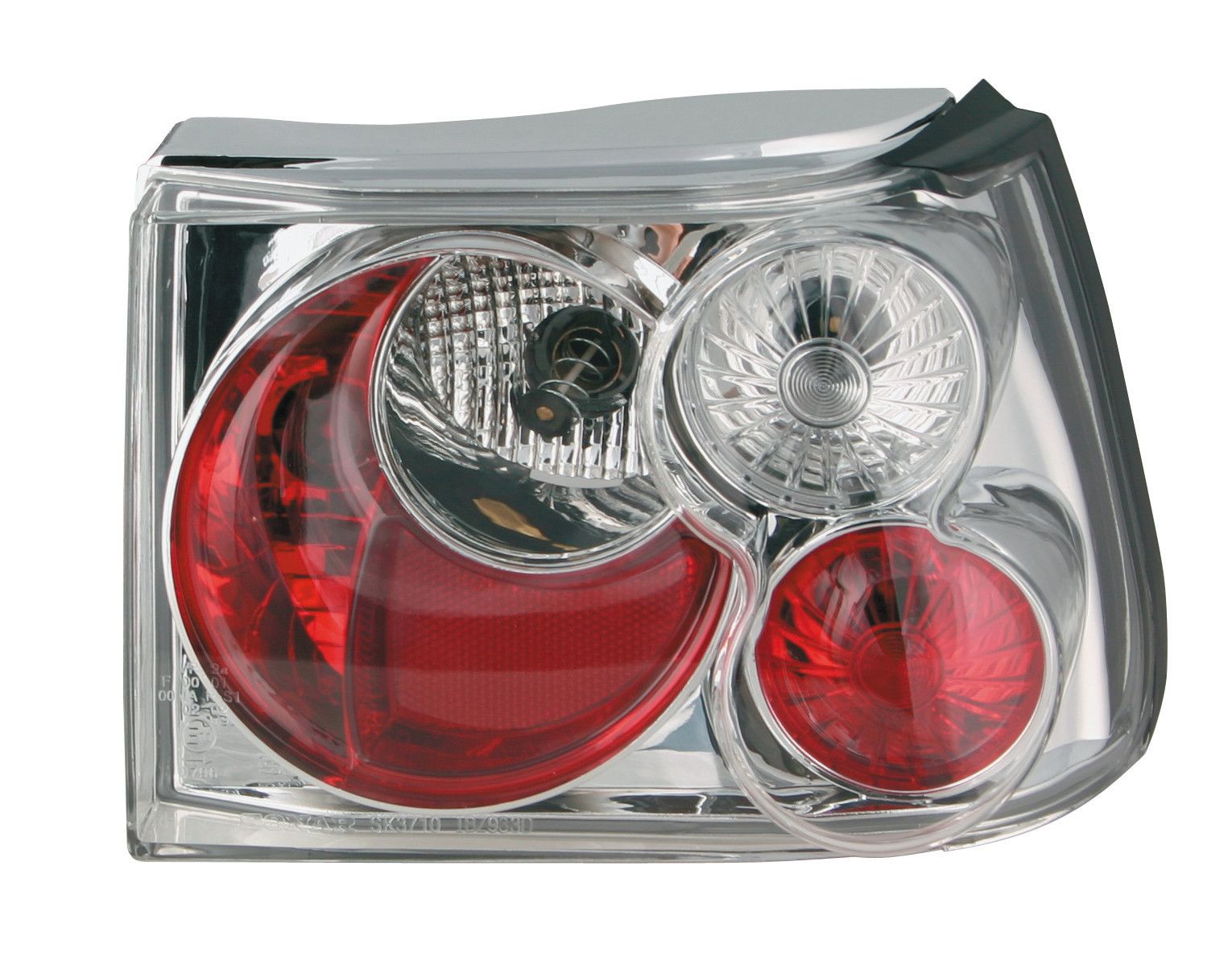 Coppia fanali posteriori - compatibile per Seat Ibiza (5/93-10/97) - Cromo
