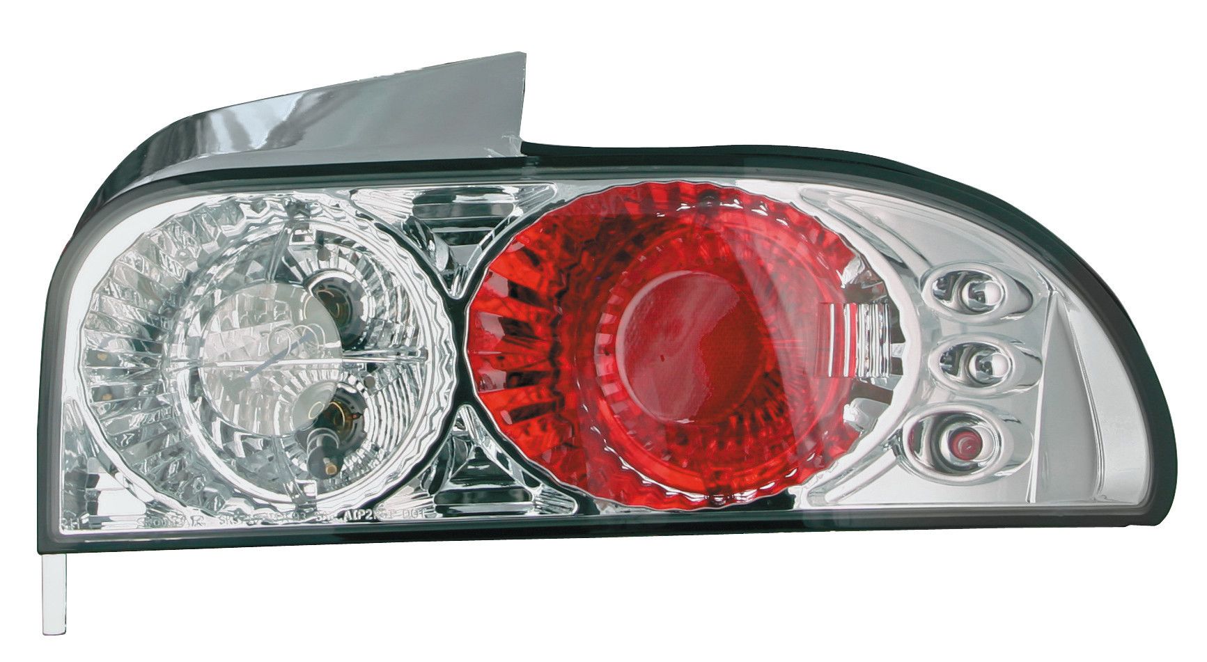 Coppia fanali posteriori non omologati - compatibile per Subaru Impreza (8/92-12/00) - Cromo