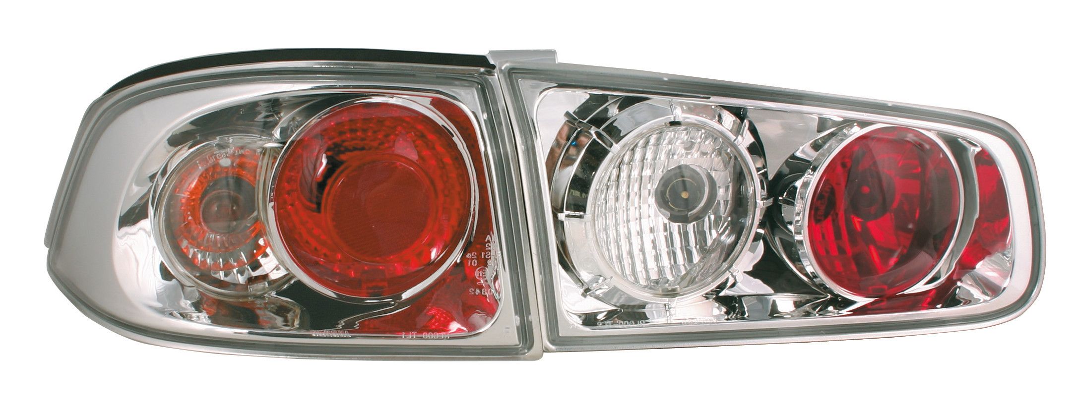 Coppia fanali posteriori - compatibile per Renault Laguna (3/01>) - Cromo