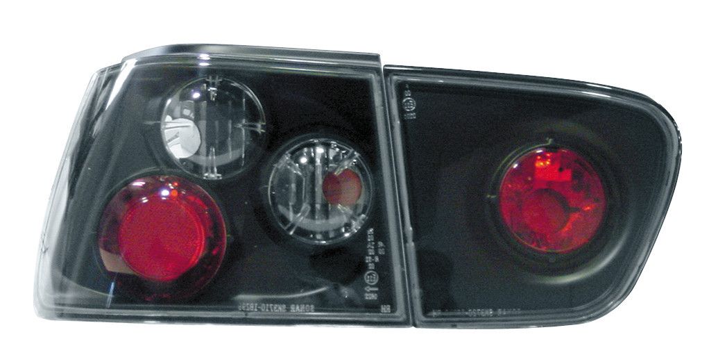 Coppia fanali posteriori - compatibile per Seat Ibiza (8/99-2/02) - Nero