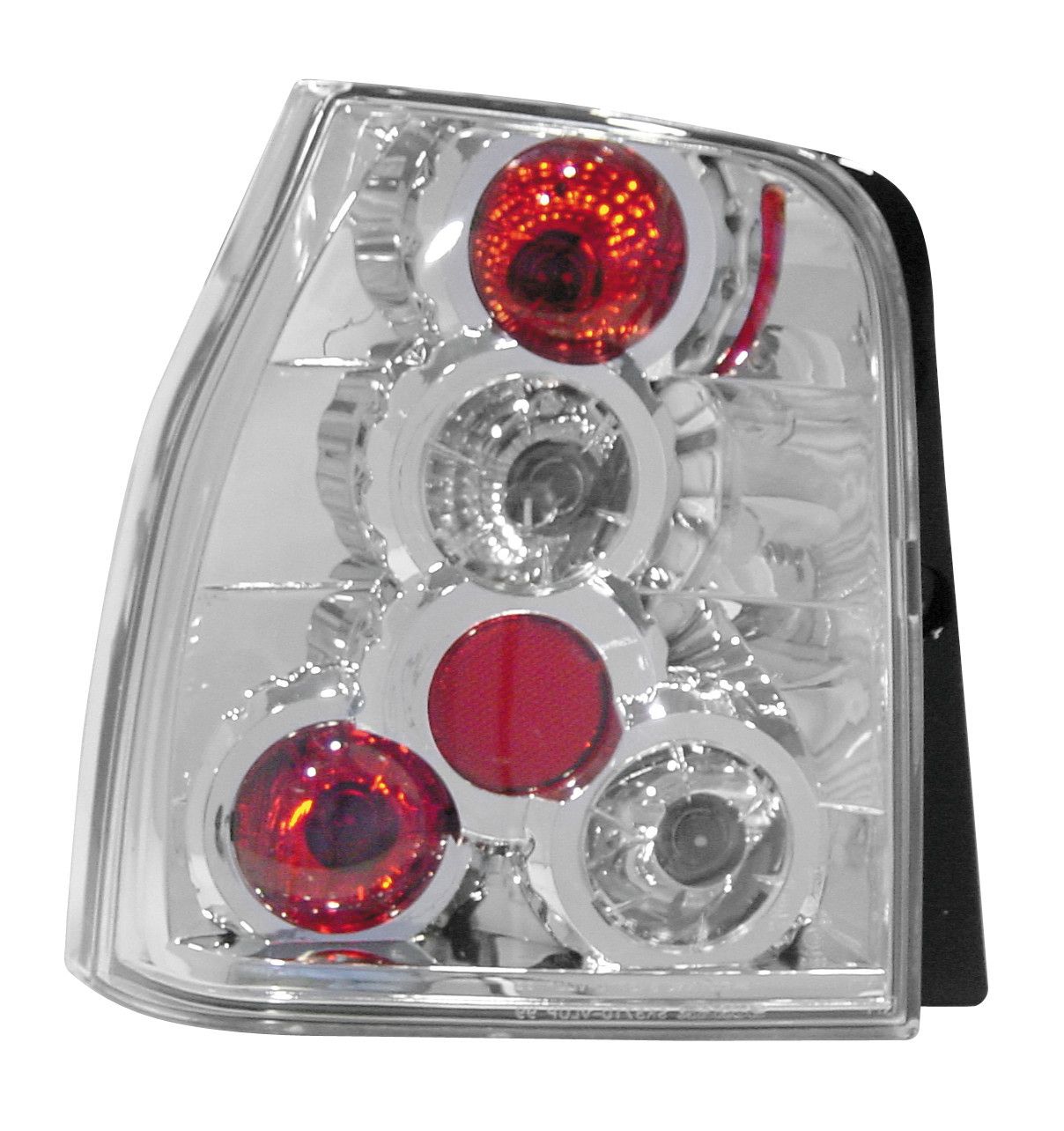 Coppia fanali posteriori - compatibile per Seat Arosa (5/97-12/05) - VW Lupo (9/98-12/05) - Cromo