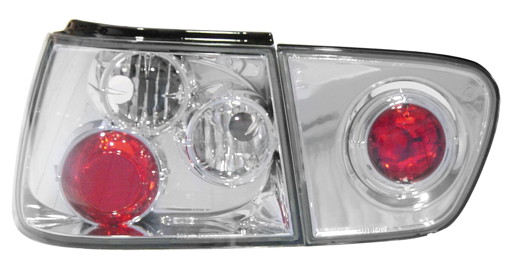 Coppia fanali posteriori - compatibile per Seat Ibiza (8/99-2/02) - Cromo