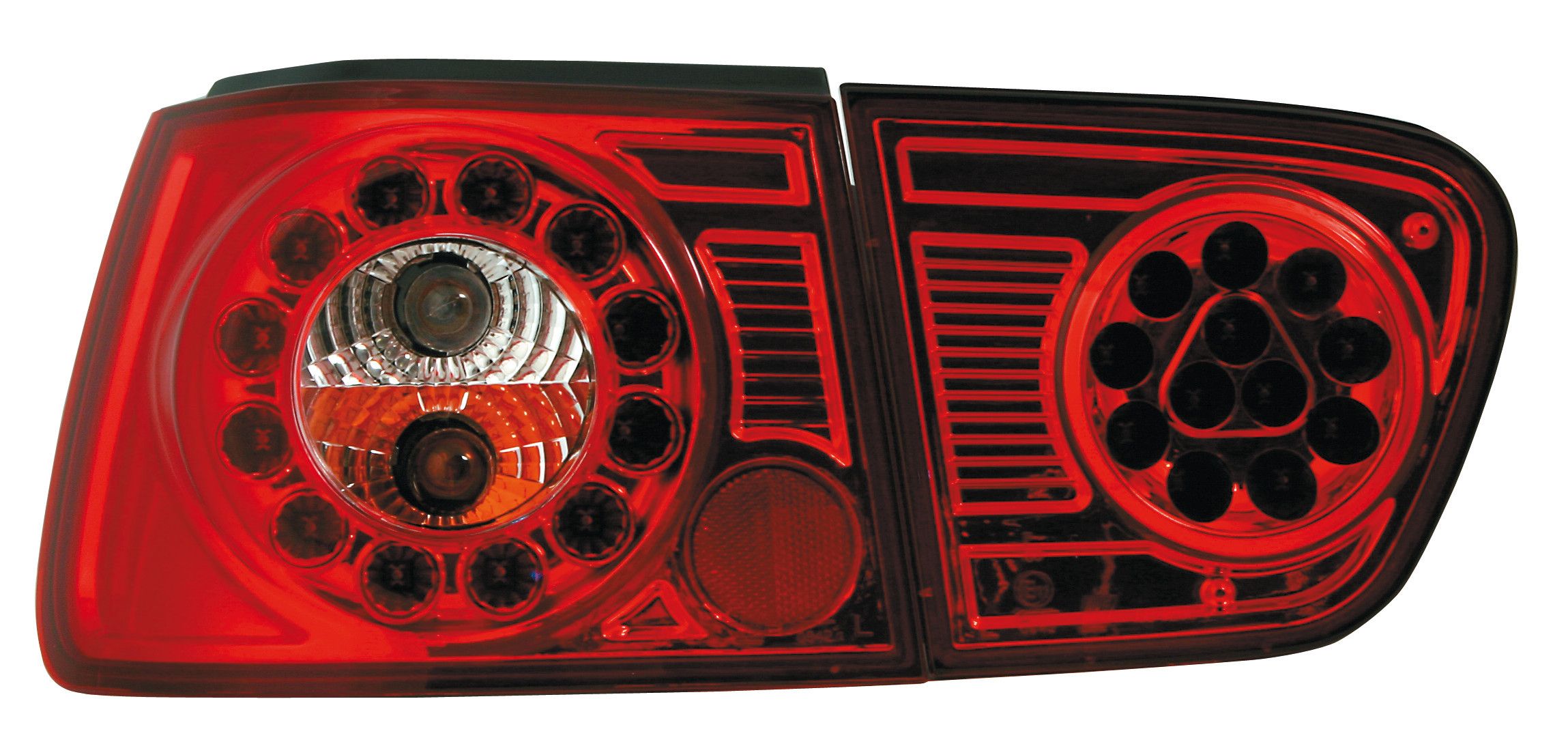 Coppia fanali posteriori LED - compatibile per Seat Ibiza (8/99-2/02) - Rosso