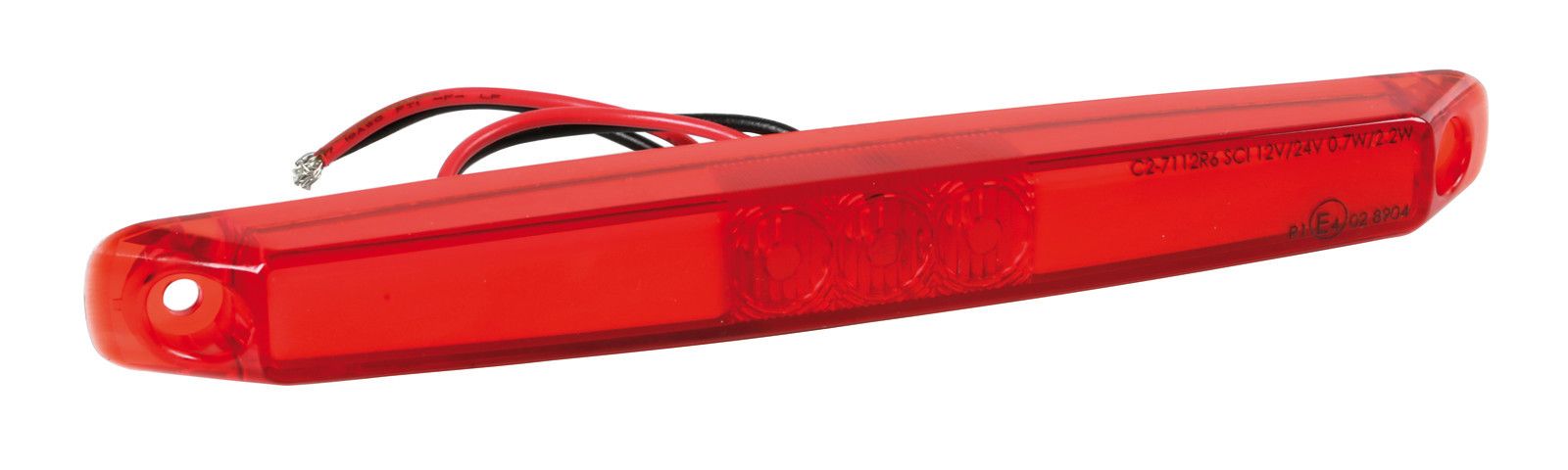Luce ingombro - 13 Led - 12/24V - Rosso