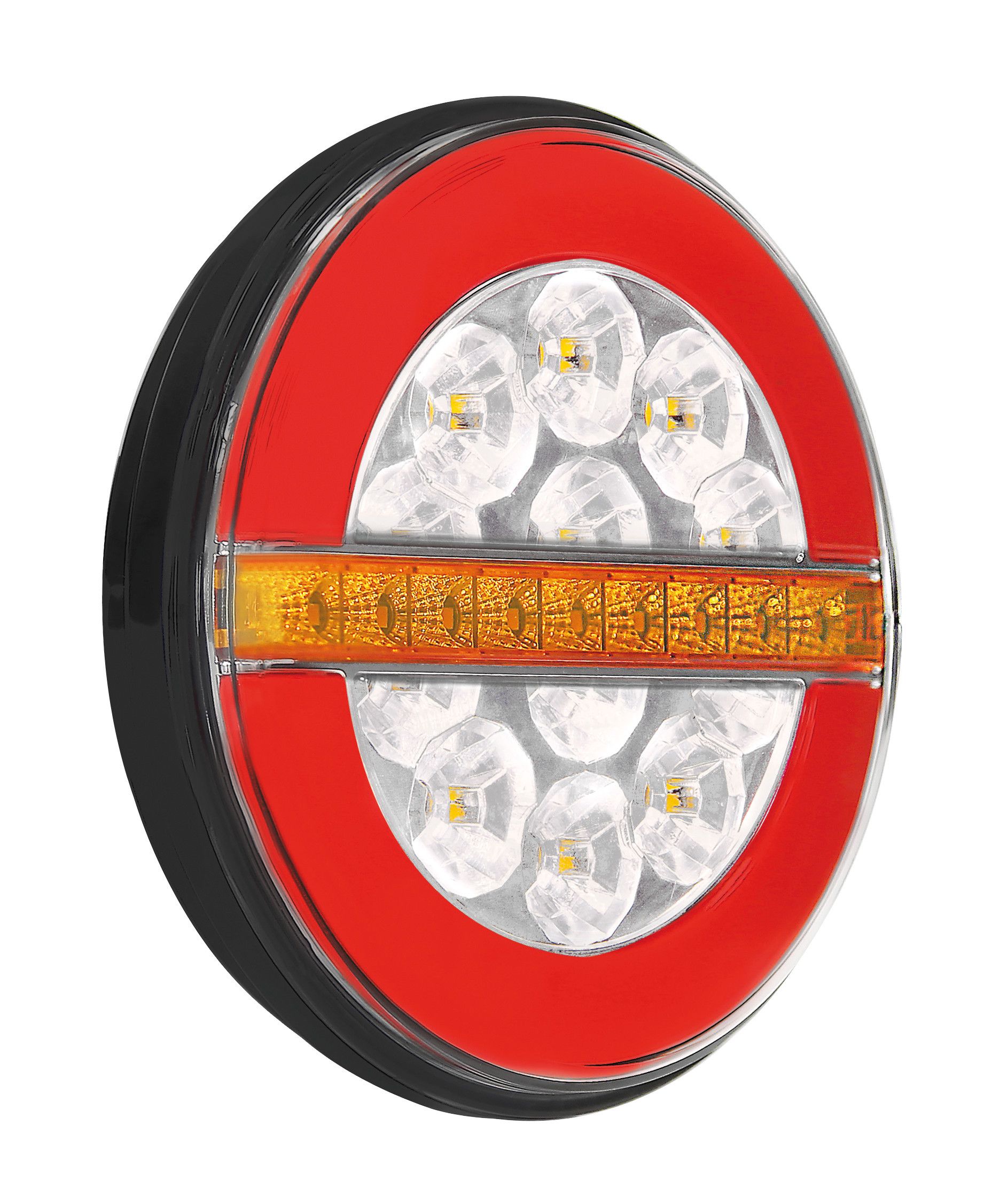 Dynamic O-Led, Fanale retromarcia, 3 funzioni, 12/24V - Sinistro