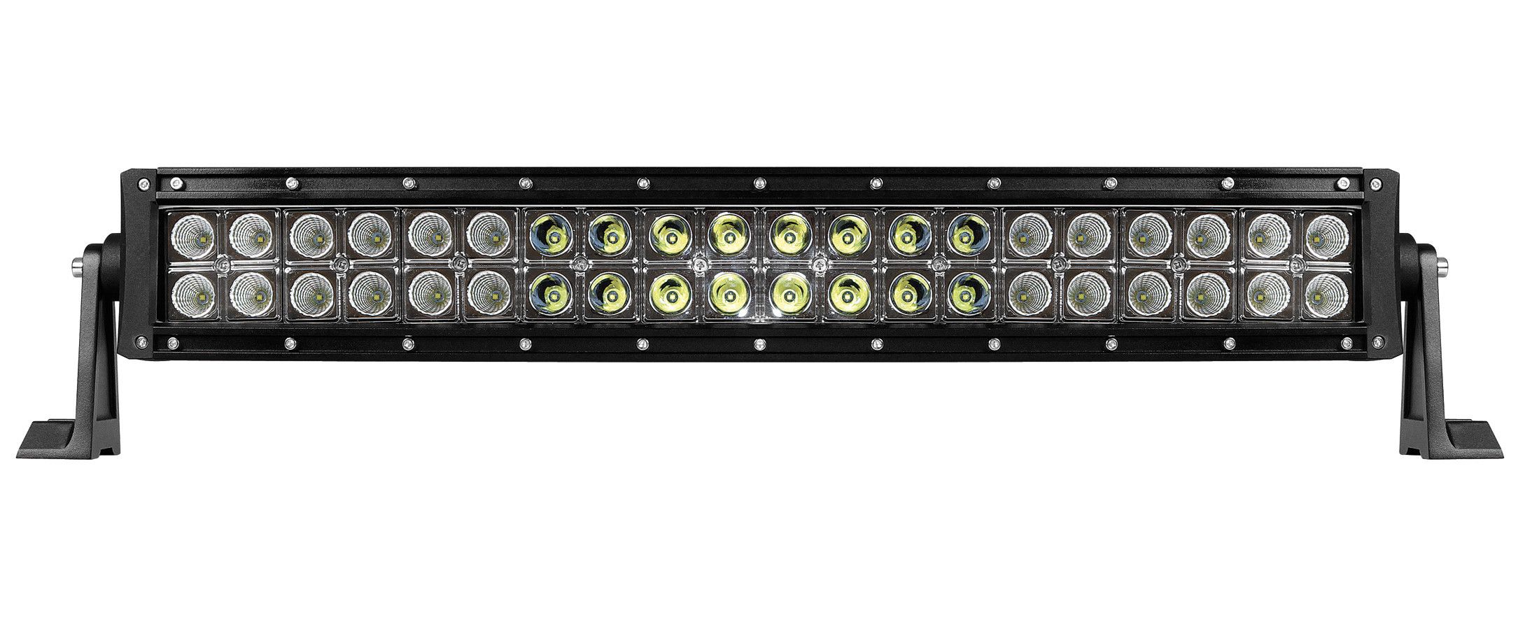 Barra a Led con struttura curva in alluminio, 12/24V - 55 cm
