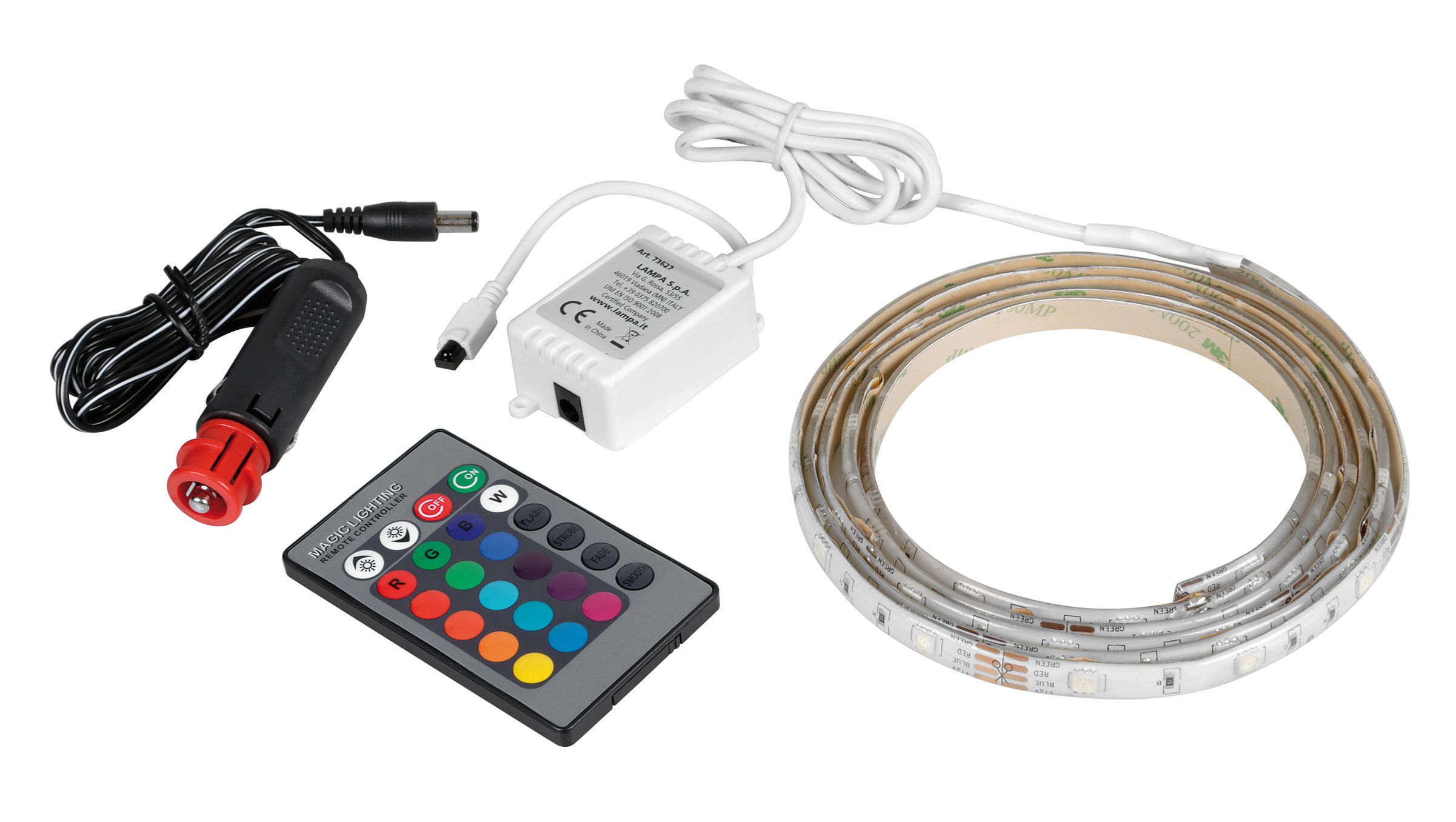 Striscia adesiva a Led RGB, 12/24V - 200 cm