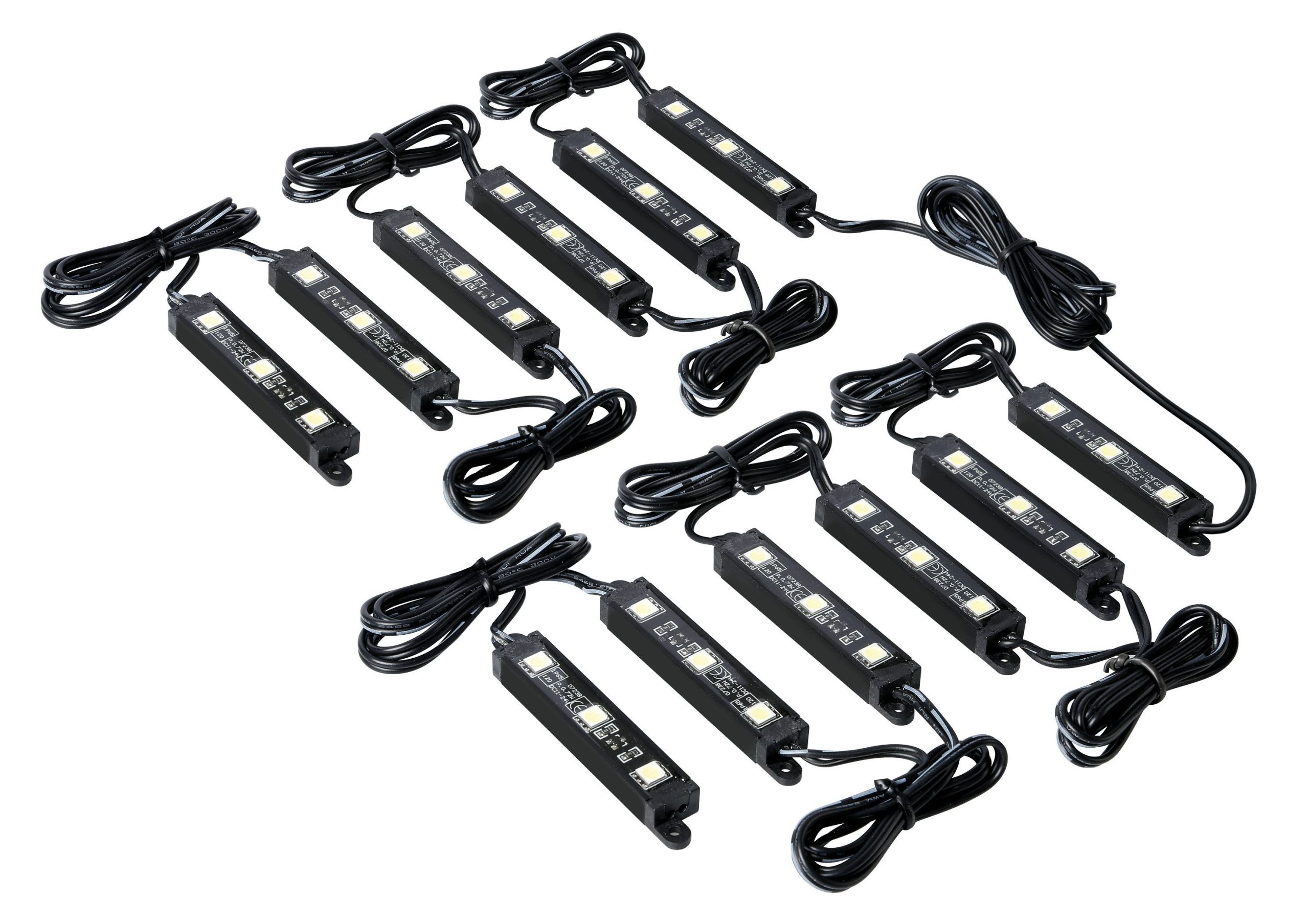 Hyper-Led Set 12x3, strisce decorative a led - 12V - Rosso
