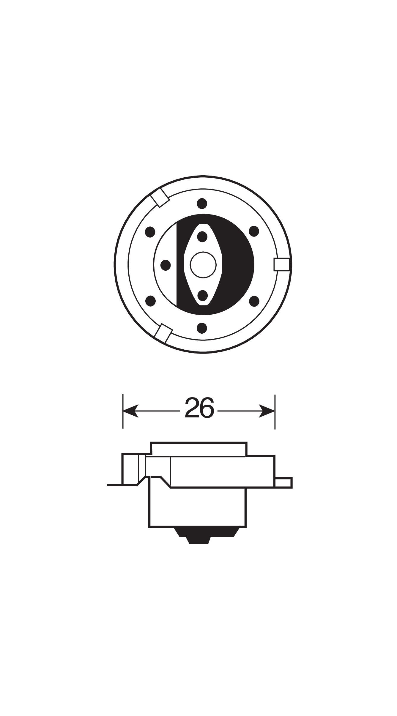 12V Lampada alogena Blu-Xe - S3 - 15W - P26s - 1 pz - Scatola - Image 3