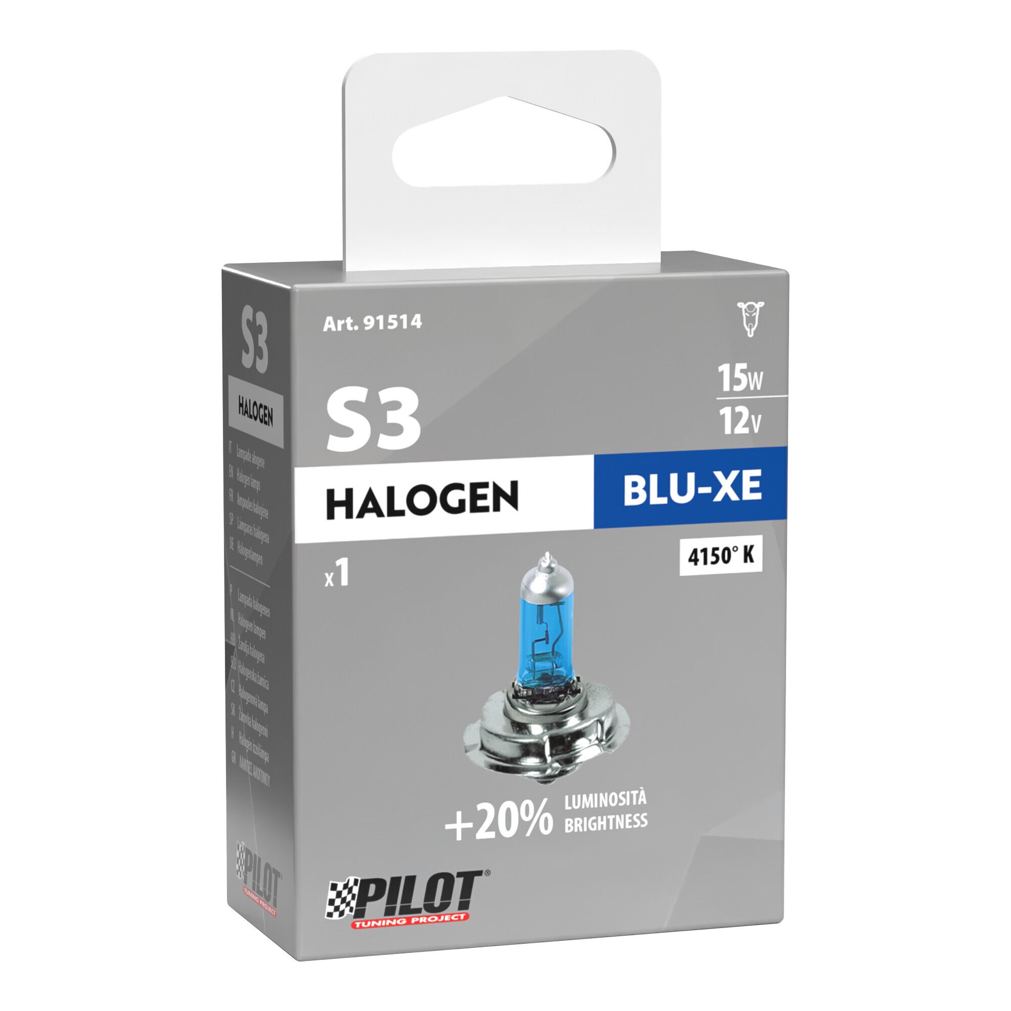 12V Lampada alogena Blu-Xe - S3 - 15W - P26s - 1 pz - Scatola - Image 4