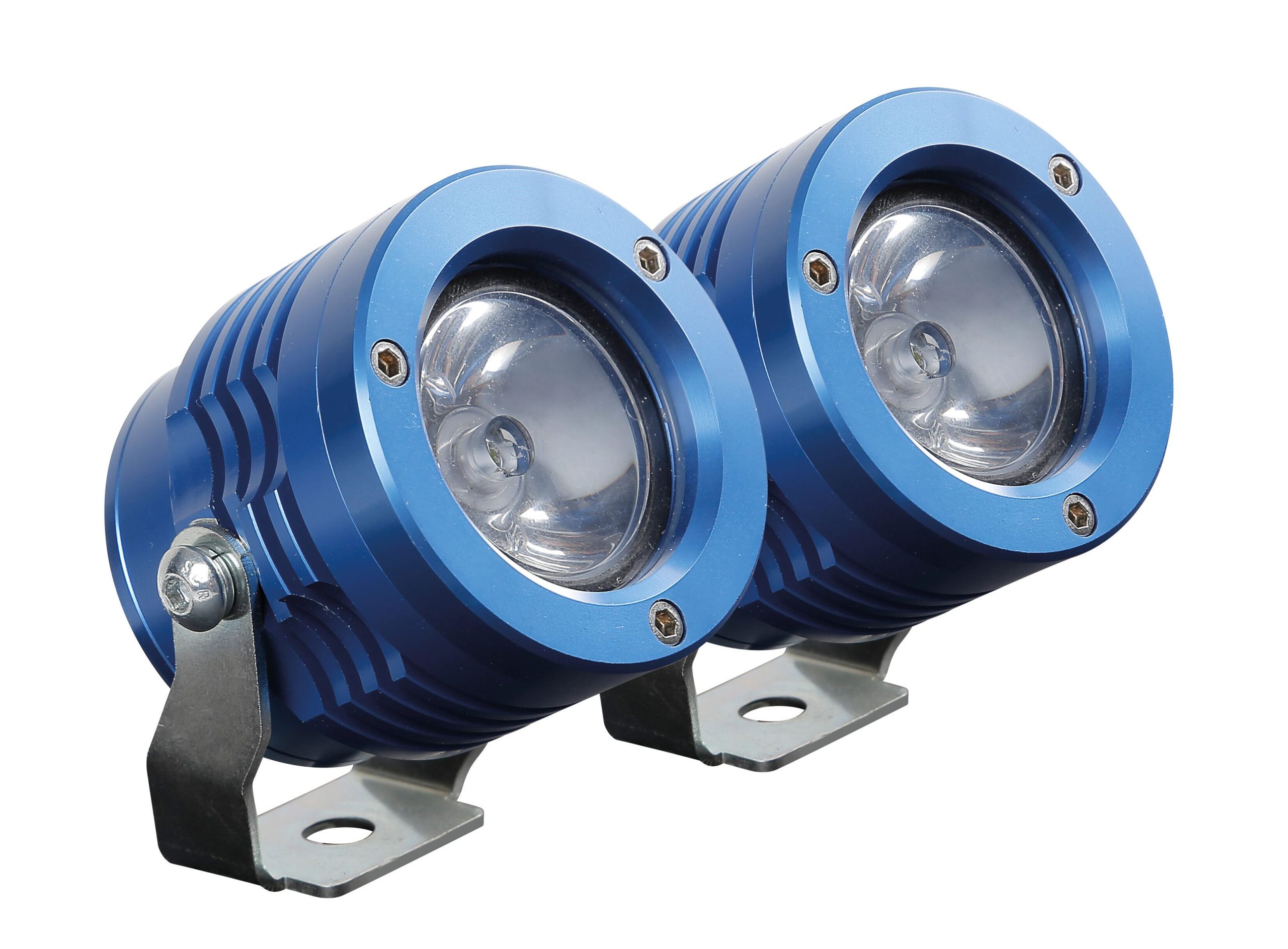O-Lux, coppia fari ausiliari a led, 12V - Blu