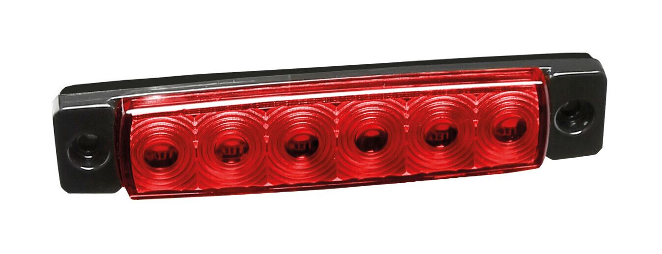Luce ingombro - 6 Led - 12/24V - Rosso