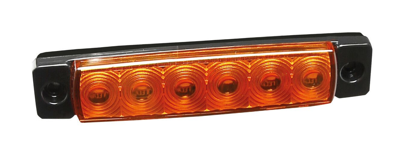 Luce ingombro - 6 Led - 12/24V - Arancio