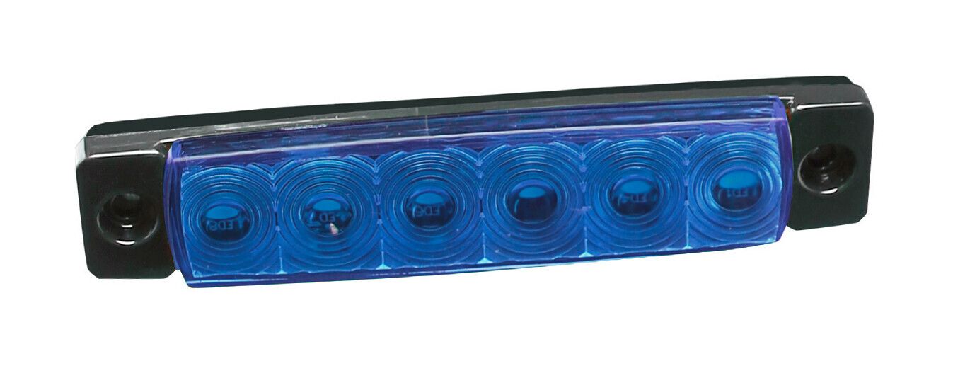 Luce decorativa - 6 Led - 12/24V - Blu