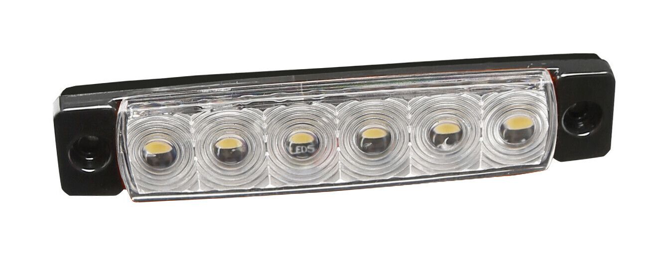 Set 20 pz, luce ingombro - 6 Led - 12/24V - Bianco