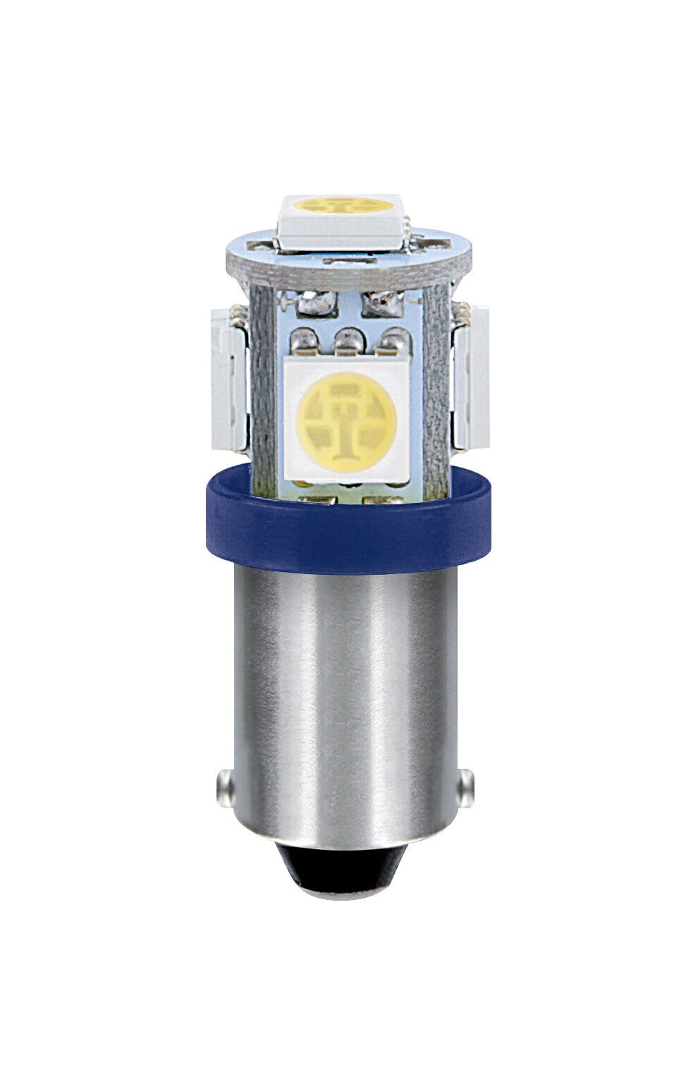 24/28V Led Series - 5 SMD x 1 chip - (T4W) - BA9s - 20 pz - Scatola - Blu - Doppia polarità