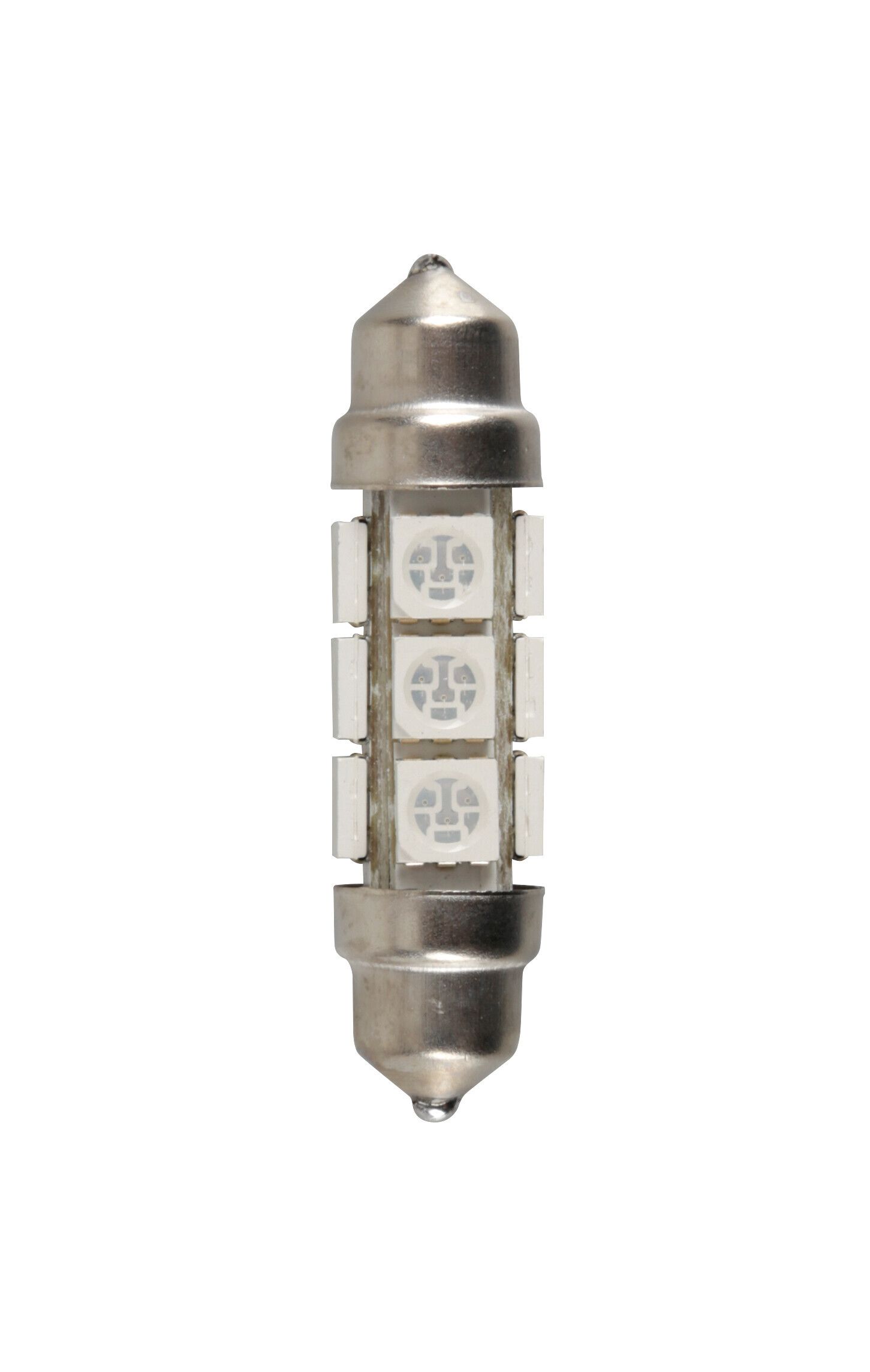 24/28V Led Series - 12 Led SMD - 11x43 mm - SV8,5-8 - 20 pz - Scatola - Verde - Doppia polarità