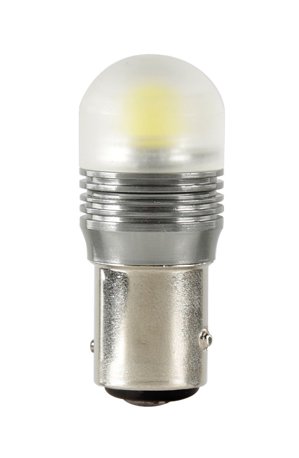 12V Mega-Led 3D - 1 Super SMD x 1 chip - (P21/5W) - BAY15d - 1 pz - D/Blister - Bianco