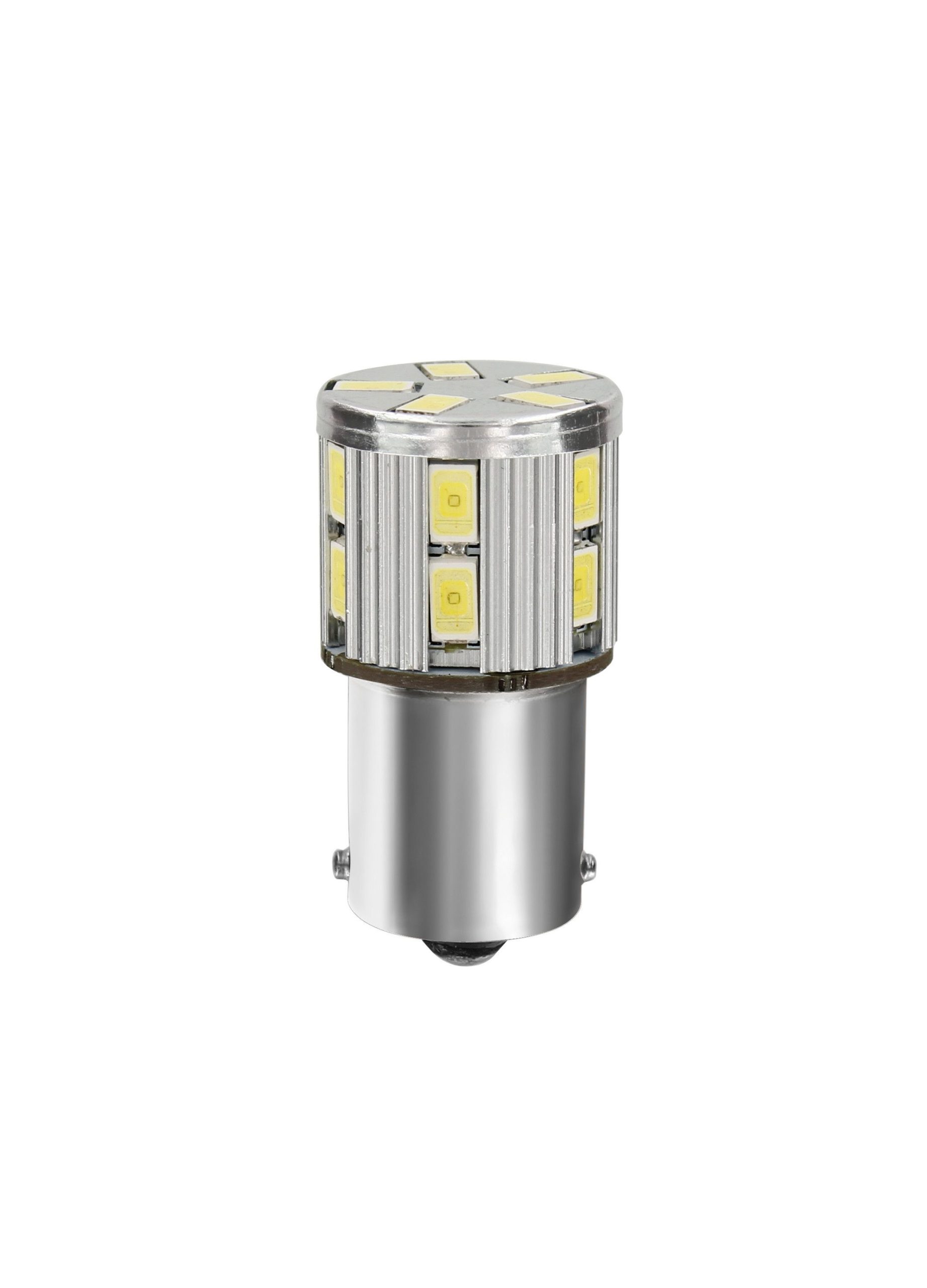 10/30V Led Series - 17 SMD x 1 chip - (P21W) - BA15s - 1 pz - Scatola - Bianco - Doppia polarità - Resistenza incorporata