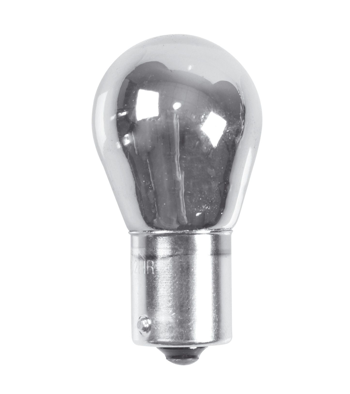 12V Lampada 1 filamento - (P21W) - 21W - BA15s - 2 pz - Scatola - Cromo/Rosso