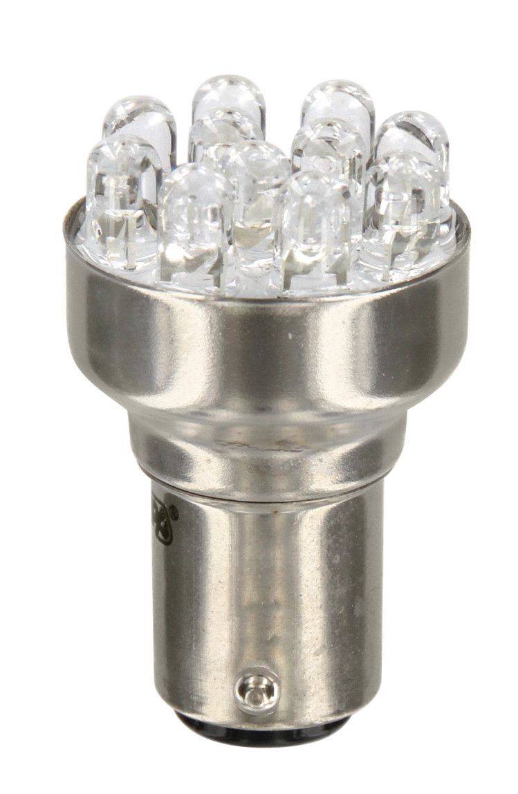 12V Lampada Multi-Led 11 Led - (P21/5W) - BAY15d - 1 pz - Scatola - Rosso
