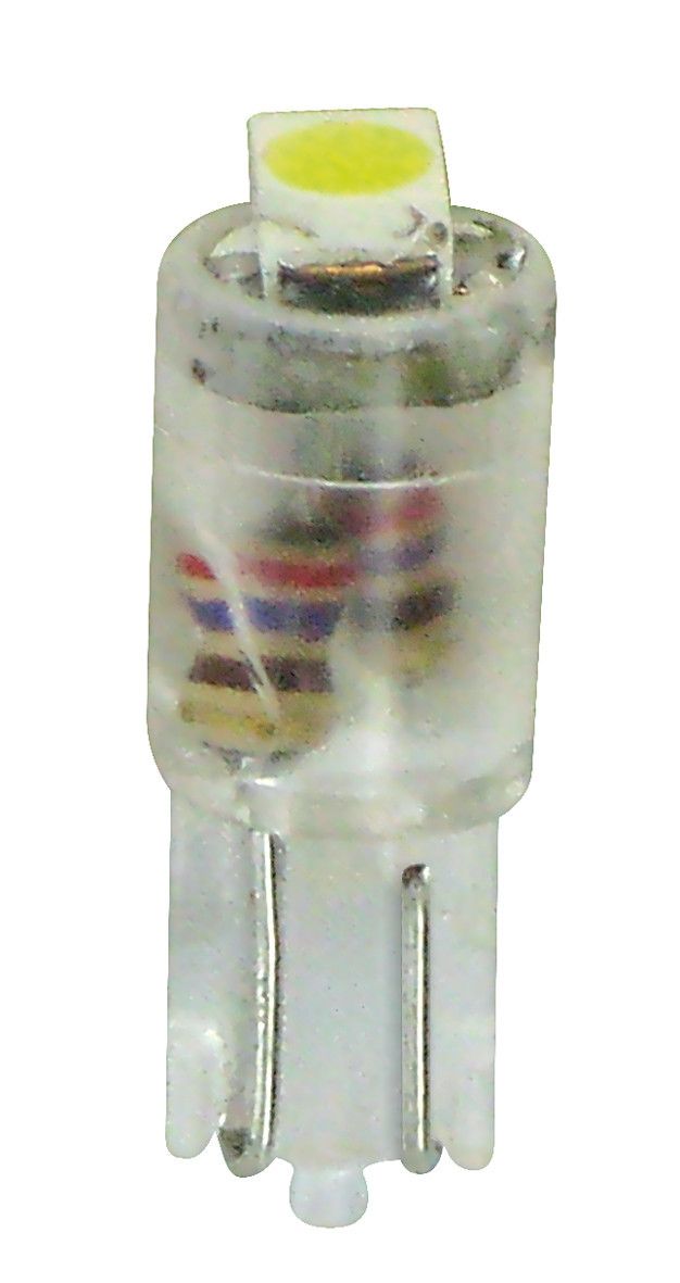 12V Hyper-Led 2 - 1 SMD x 2 chips - (T5) - W2x4,6d - 2 pz - Scatola - Bianco