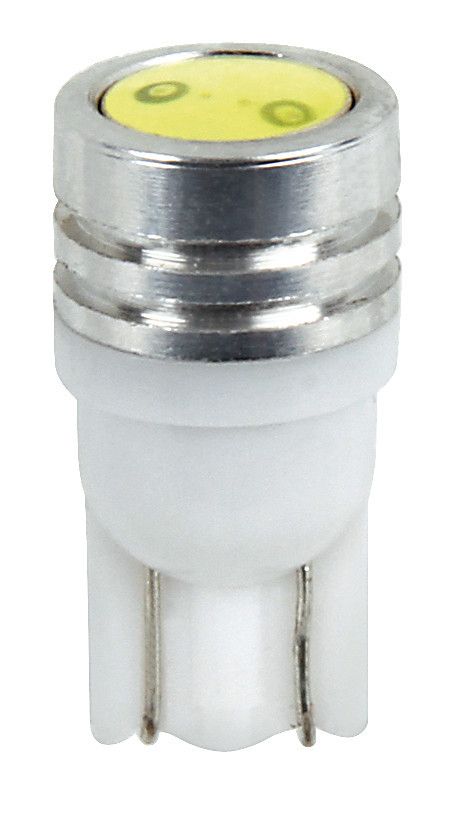 12V Mega-Led 2 - 2 super chips - (T10) - W2,1x9,5d - 2 pz - Scatola - Bianco - Doppia polarità