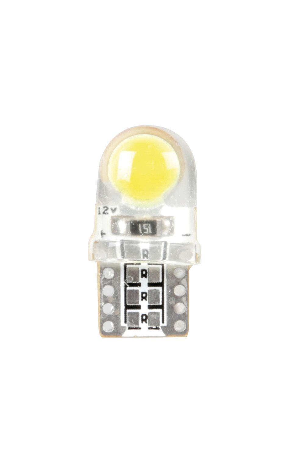 12V Led series - 6 Led COB - (T10) - W2,1x9,5d - 2 pz - Scatola - Bianco
