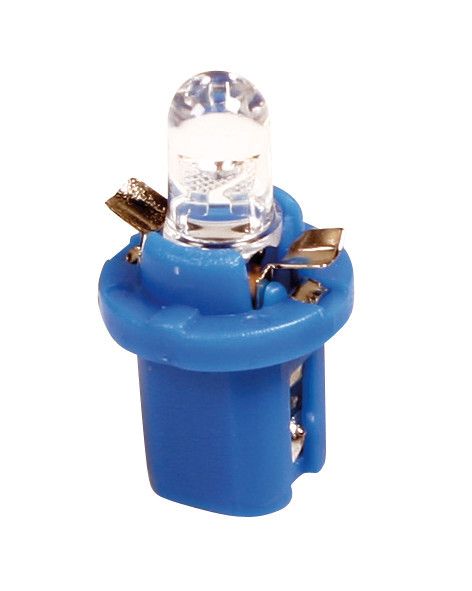 12V Lampada cruscotto 1 Led - B8,5d - 2 pz - D/Blister - Blu