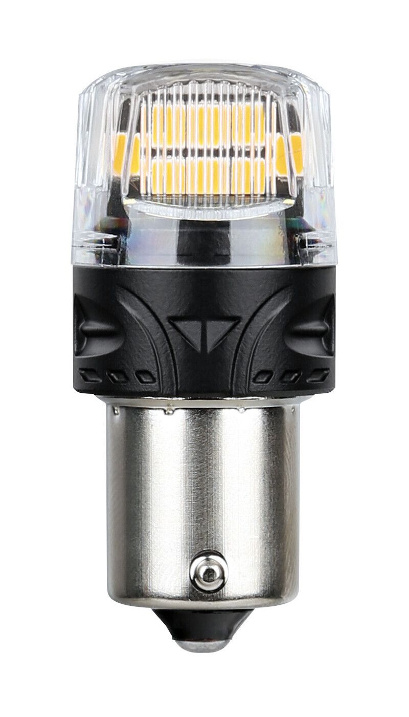 12V Ultra-Lumen Series - (PY21W) - BAU15s - 2 pz - Scatola - Arancio - Doppia polarità - Resistenza incorporata