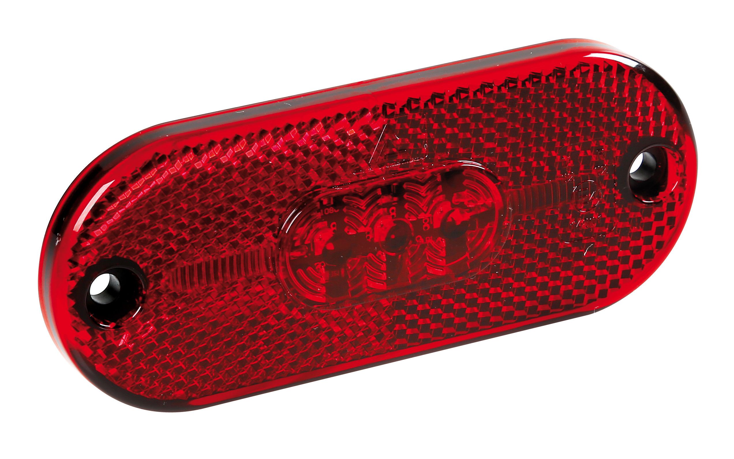 Luce ingombro con catarifrangente - 5 Led - 24V - Rosso