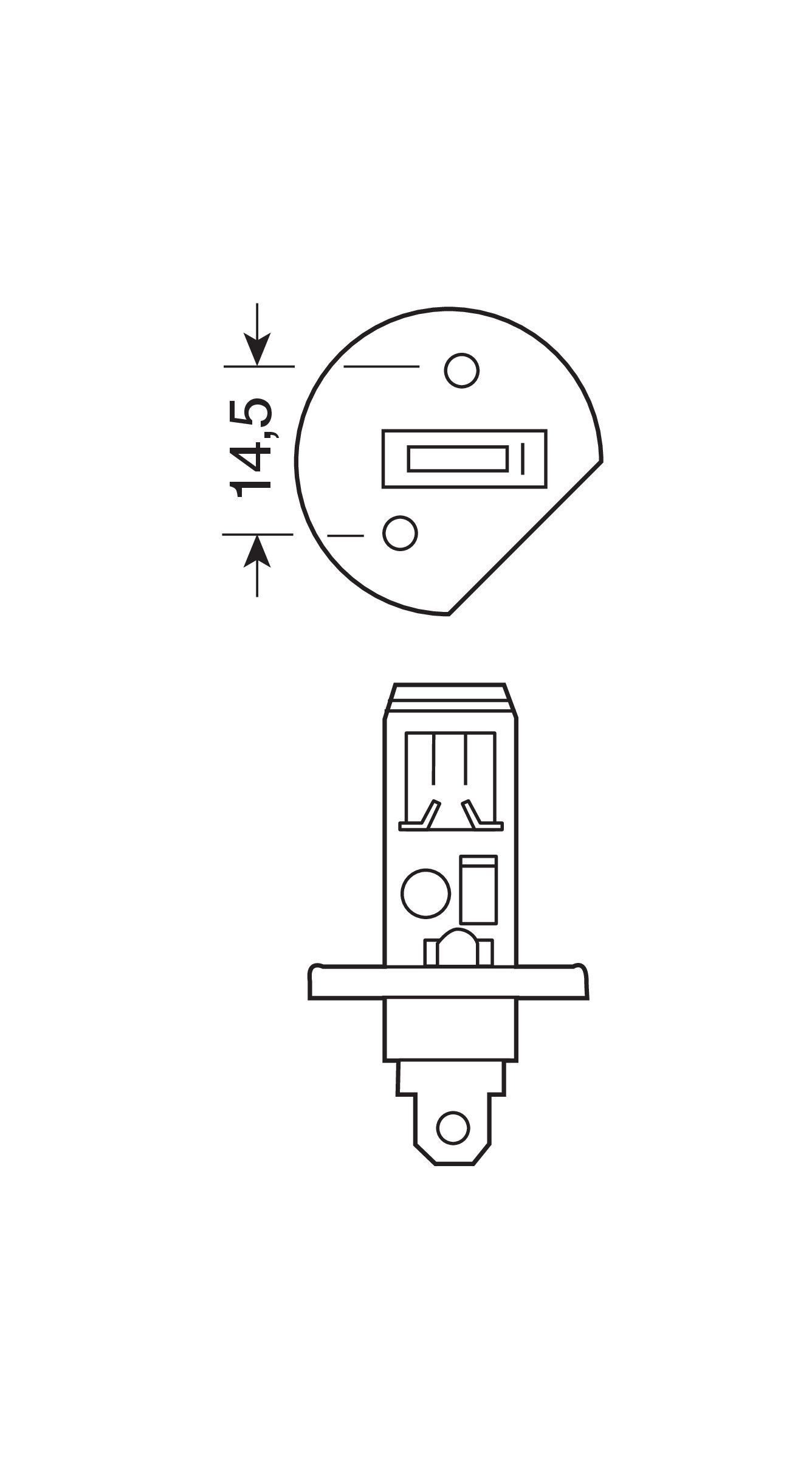 24V Lampada alogena Blu-Xe - (H1) - 100W - P14,5s - 2 pz - Scatola - Image 3