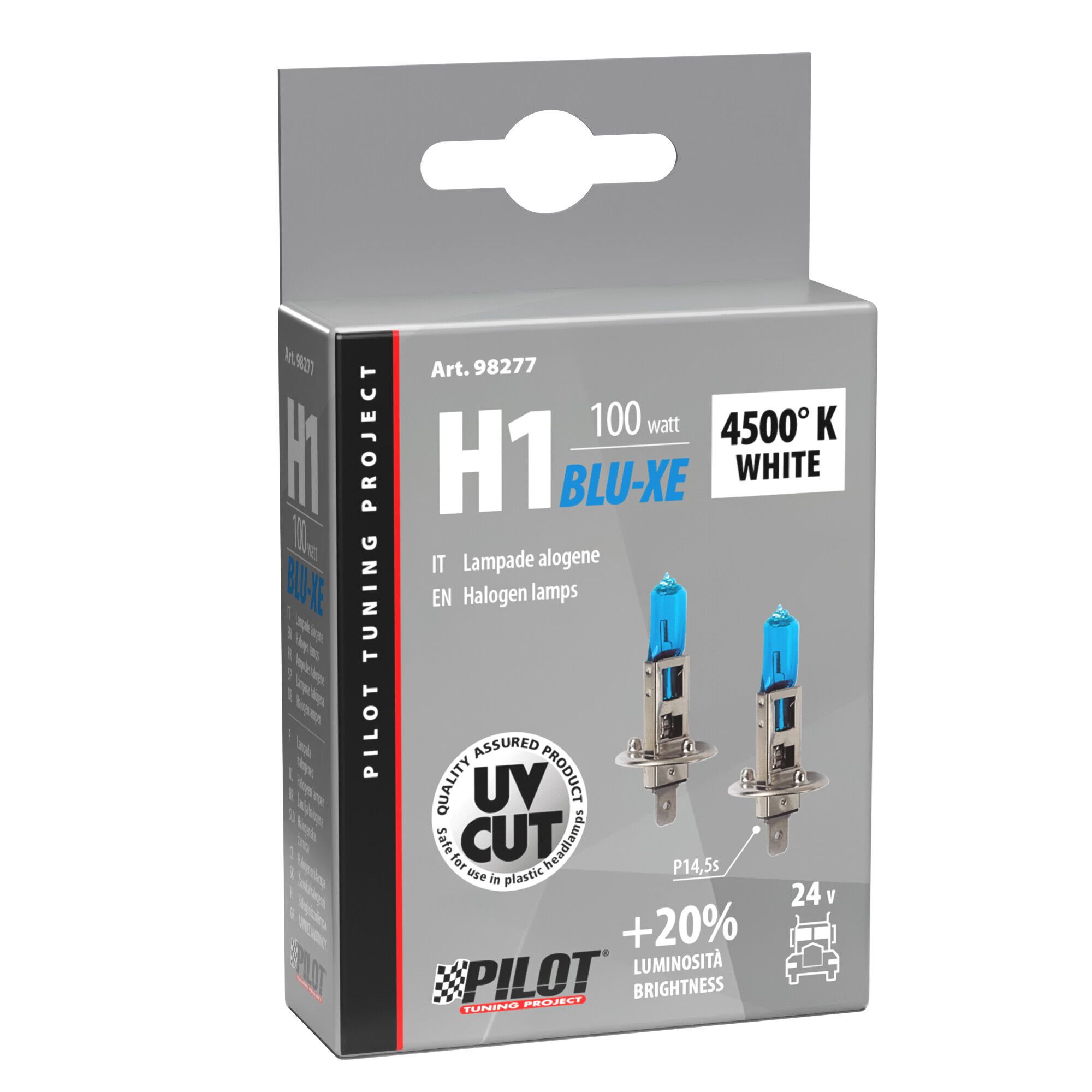 24V Lampada alogena Blu-Xe - (H1) - 100W - P14,5s - 2 pz - Scatola - Image 4