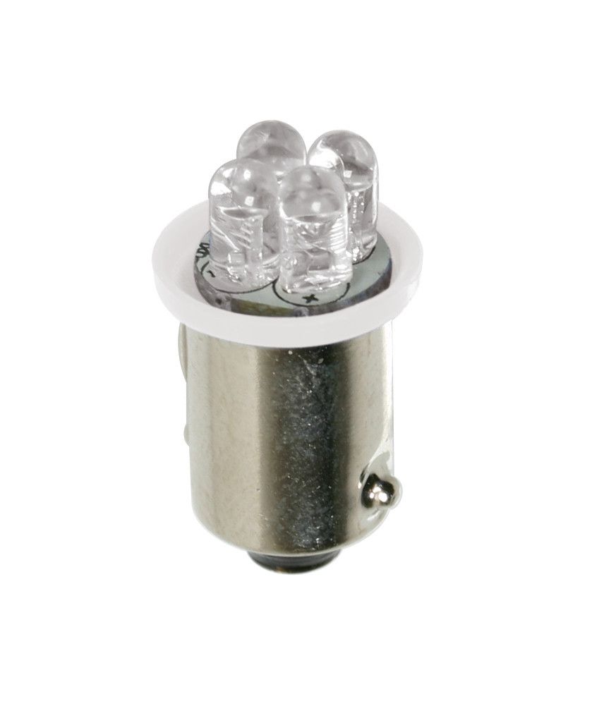 24V Led Series - 4 Led - (T4W) - BA9s - 2 pz - Scatola - Bianco