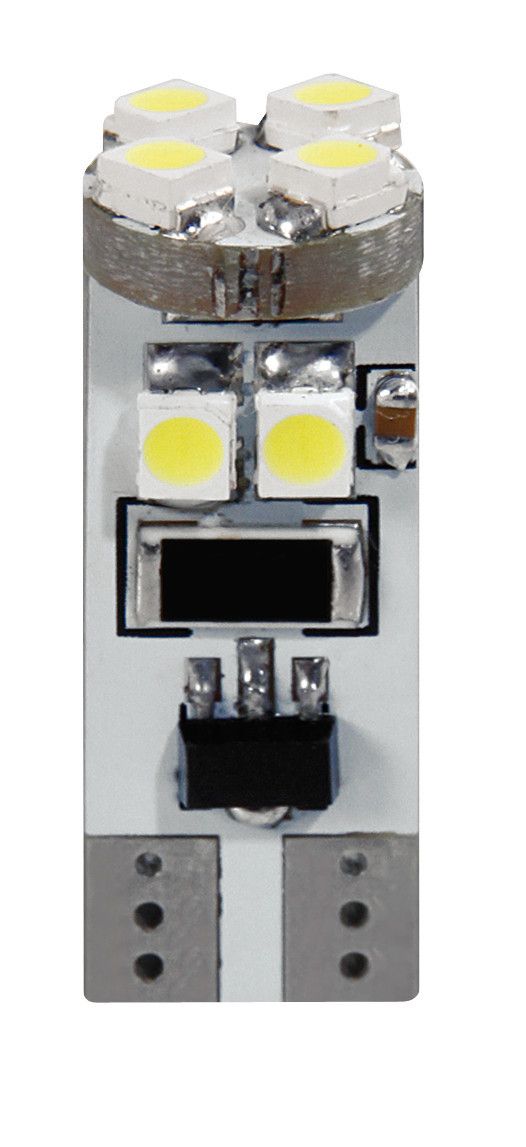 24V Hyper-Led 24 - 8 SMD x 3 chips - (T10) - Trifocus - W2,1x9,5d - 2 pz - Scatola - Bianco - Doppia polarità - Resistenza incorporata