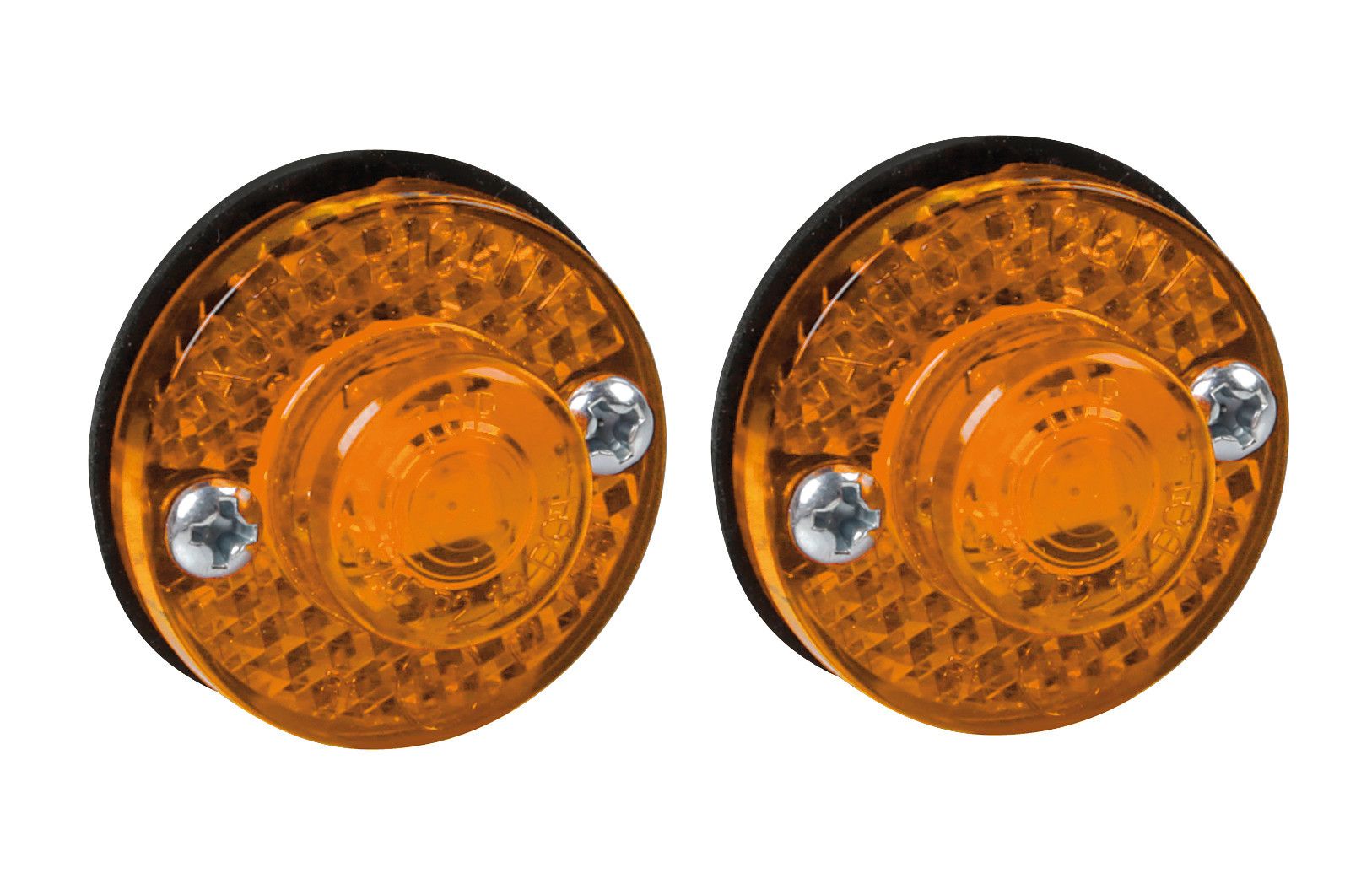 Coppia luci ingombro - 1 Led - 24V - Arancio