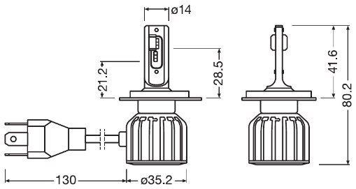 12V LEDriving HL Bright - (H4/H19) - 15/15W - P43t/PU43t-3 - 2 pz - Scatola - Image 4