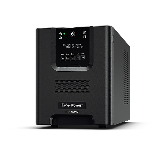 CyberPower PR1500ELCD gruppo di continuità [UPS] A linea interattiva 1,5 kVA 1350 W 8 presa[e] AC (PRO 1500VA TOWER UPS - 1350W LINE INT LCD)