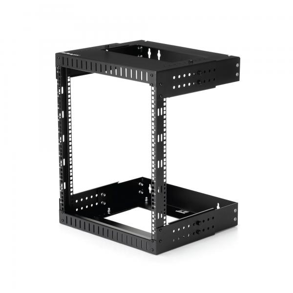 StarTech.com Server Rack 12U Montabile a parete - Profondità regolabile da 30 a 50cm (WALL MOUNT RACK FOR NETWORK - SWITCH 12U OPEN FRAME RACK)