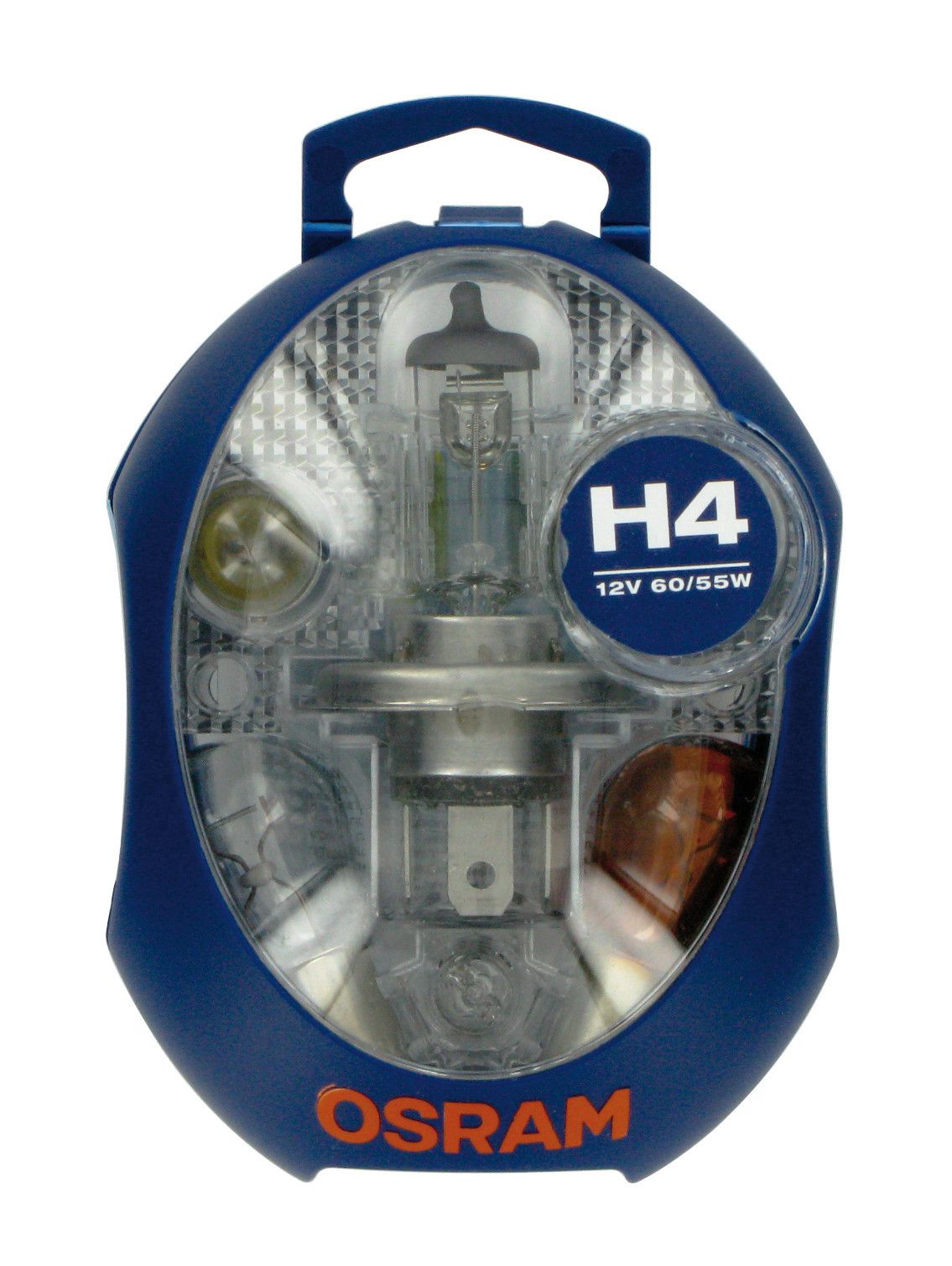 12V Kit Lampade di ricambio 12V - 1 pz - Scatola Plast. - H4