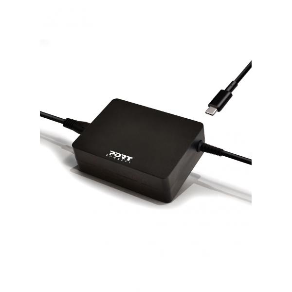 Port Designs 900098-EU adattatore e invertitore Interno 90 W Nero (PORT Connect POWER SUPPLY TYPE C - str)