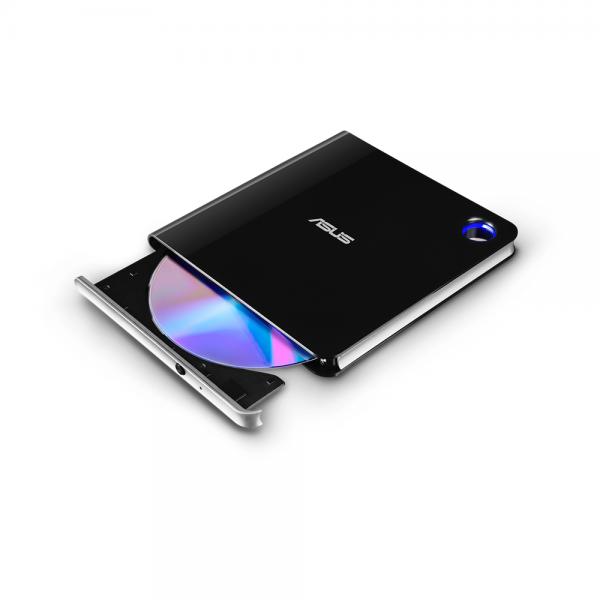 ASUS SBW-06D5H-U lettore di disco ottico Blu-Ray RW Nero, Argento (ASUS SBW-06D5H-U Portable Blu-ray Burner, Black)