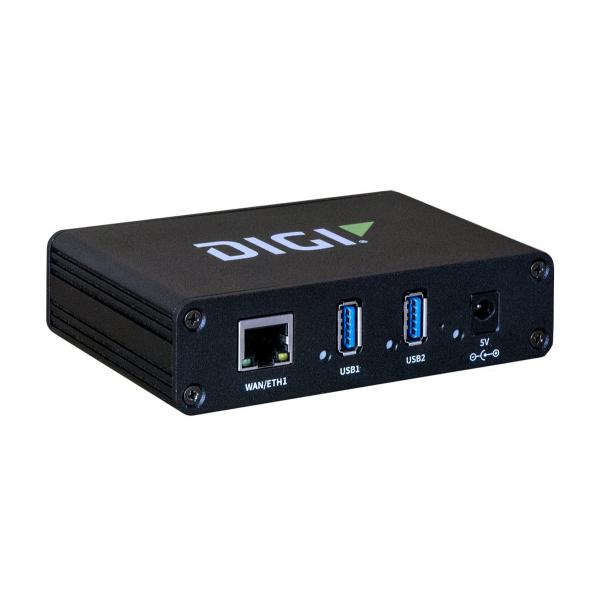 Digi AW02-G300 hub di interfaccia USB 3.2 Gen 1 [3.1 Gen 1] Type-A 1000 Mbit/s Nero (Anywhere USB/2 plus - AW02-G300, USB 3.0 [3.1 Gen - 1] Type-A, USB 3.2 Gen 1 [3.1 Gen 1] Type-A, MMC, 1000 Mbit/s,