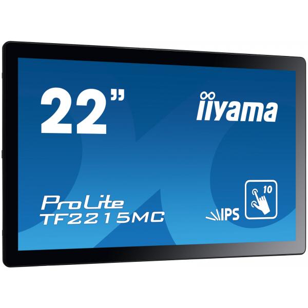 iiyama ProLite TF2215MC-B2 Monitor PC 54,6 cm [21.5] 1920 x 1080 Pixel Full HD LED Touch screen Multi utente Nero (22 ProLite TF2215MC-B2 Touch Screen Monitor - 22 Black LED Touchscreen Monitor VGA D